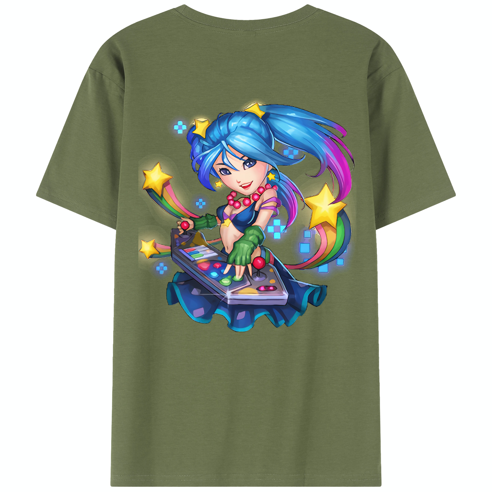 リーグ・オブ・レジェンド League of Legends LOL 綿100％半袖Tシャツ（背面プリント）